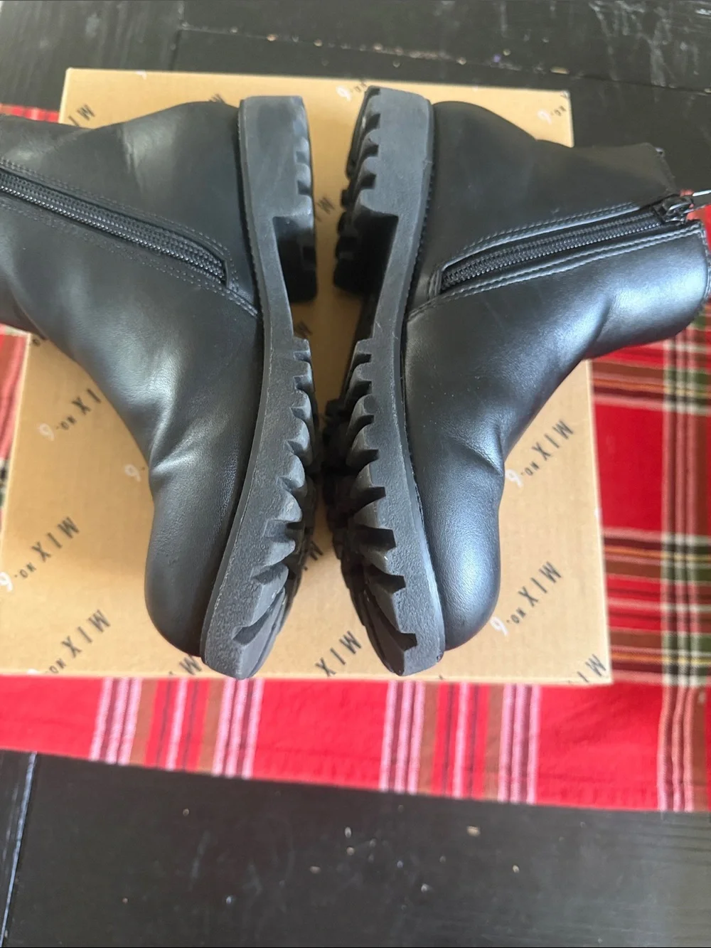 Mix No. 6 Black Kids Chelsea Zip Boot